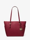 Michael Kors Charlotte Large Saffiano Leather Top-zip Tote Bag