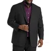 Michael Kors Check Patterned Suit Jacket In Charcoal
