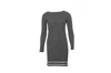 Michael Kors Checked Mini Dress With Houndstooth Hem In Black Polyester In Black