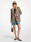 Michael Kors Single-breasted Two-button Blazer In Natural