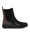 Michael Kors Emmet 40mm Panelled Chelsea Boots In Black