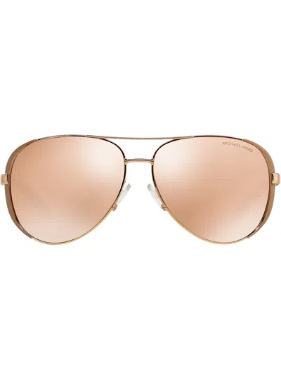 Michael Kors Collection 59mm Aviator Sunglasses In Rose Gold