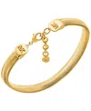 Michael Kors Chevron Snake Chain Bracelet In Gold