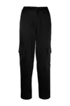 Michael Kors Satin Trousers In Black