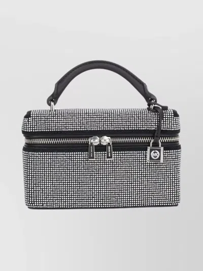 Michael Kors Chic Cross-body Bag Top Handle In Silver