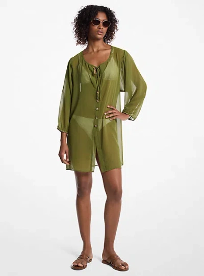 Michael Kors Chiffon Tunic Cover-up