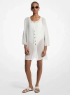 Michael Kors Chiffon Tunic Cover-up In White