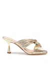 Michael Kors Ichael Kors Alessia Metallic Mule Sandal In Metallic