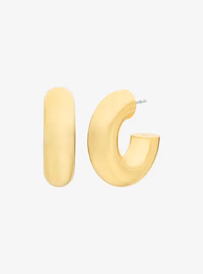 Michael Kors Chunky Hoop Earrings In Pattern
