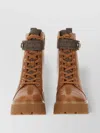 Michael Kors Chunky Sole Ankle Boots With Contrast Panel