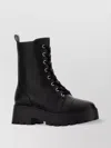 MICHAEL KORS CHUNKY SOLE ANKLE BOOTS WITH ROUND TOE