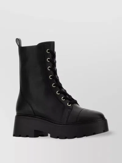 Michael Kors Chunky Sole Ankle Boots With Round Toe