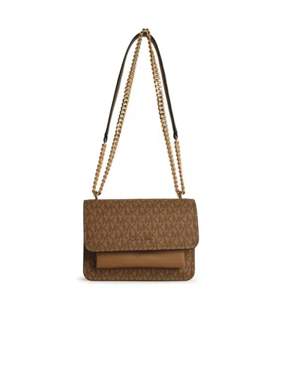 Michael Kors 'claire' Beige Leather Crossbody Bag