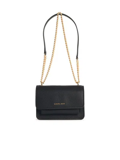 Michael Kors 'claire' Black Leather Crossbody Bag