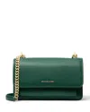Michael Kors Claire Large Shoulder Bag In Bosco