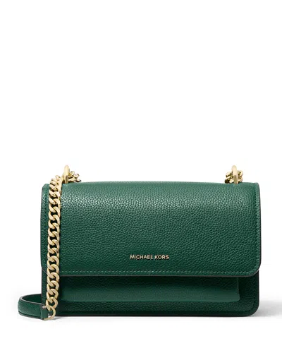 Michael Kors Claire Large Shoulder Bag In Bosco