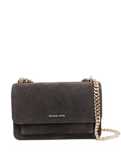 MICHAEL KORS CLAIRE SUEDE SHOULDER BAG