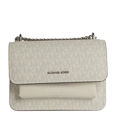 Michael Kors Clamshell Crossbody Bag In Nude