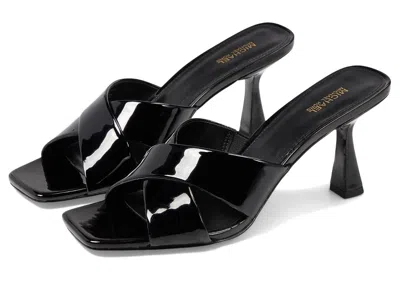 Michael Kors Clara 40s3clms1l-001 Mule Women's Black Leather Spool Heel Jobb1316