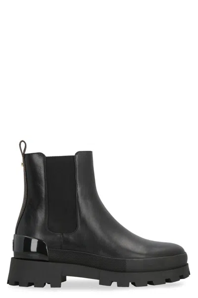 Michael Kors Rowan Ankle Boot In Black Leather