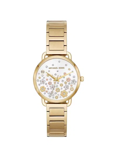 Michael Kors Clock  Door Mk3840 In Gold