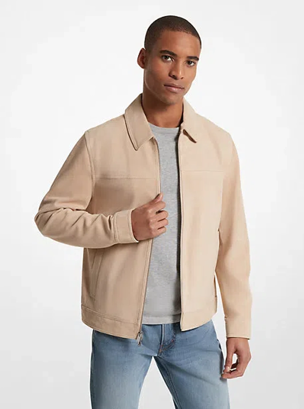ジャケット・アウター MICHAEL KORS Clonmel Suede Jacket michael-kors-clonmel-suede-