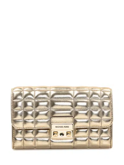 Michael Kors Clutch Bag In Gold