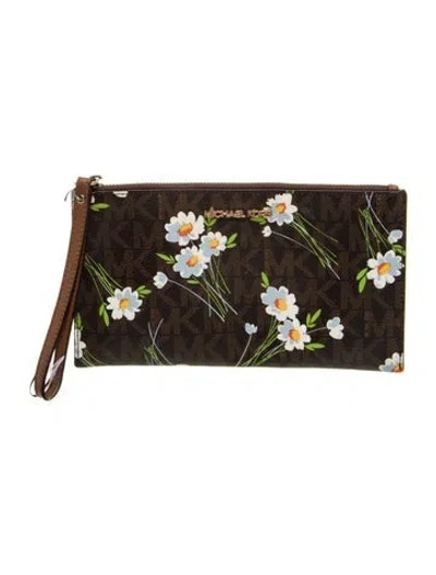 Pre-owned Michael Kors Clutch In Brown