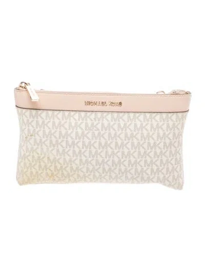 Pre-owned Michael Kors Clutch In Neutral