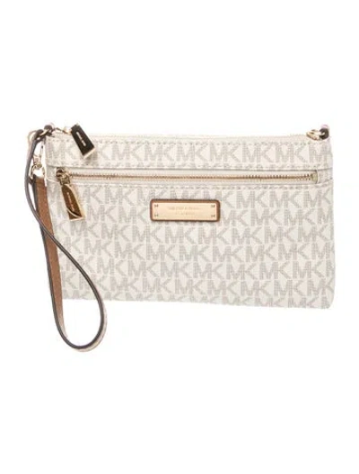 Pre-owned Michael Kors Clutch In Neutrals