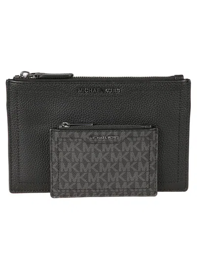 Michael Kors Hudson Logo Document Holder In Black