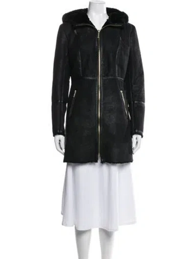Pre-owned Michael Kors Coat In Black
