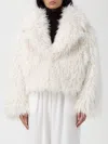 Michael Kors Fur Coat  Woman Color White In White