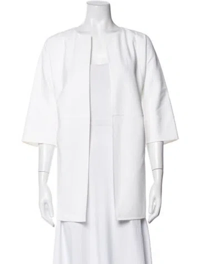 Pre-owned Michael Kors Coat In White