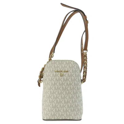 Pre-owned Michael Kors Coated Canvas Leather Pochette Shoulder Bag () In Multi