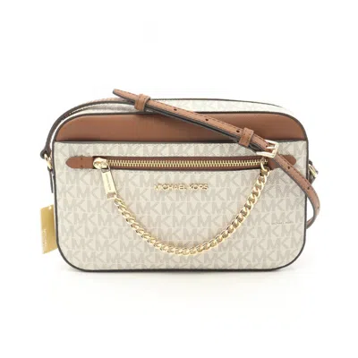 Pre-owned Michael Kors Coated Canvas Leather Shoulder Bag () In Multi