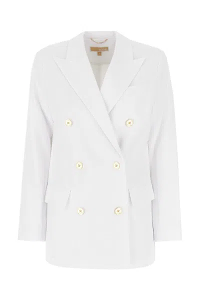 Michael Kors White Triacetate Blend Blazer