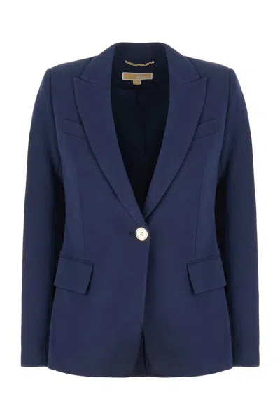 Michael Kors Peak Lapels Triacetate Blend Blazer In 409