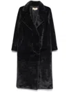 Michael Kors Oversizeddb Fx Furcoat In Neri