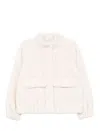 Michael Kors Cropped Faux-fur Jacket In Neutral