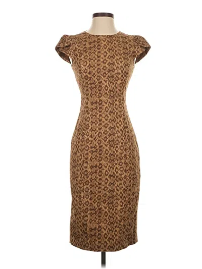 Pre-owned Michael Kors Cocktail Dress In Brown