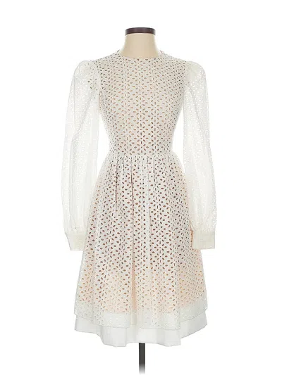 Pre-owned Michael Kors Cocktail Dress In White