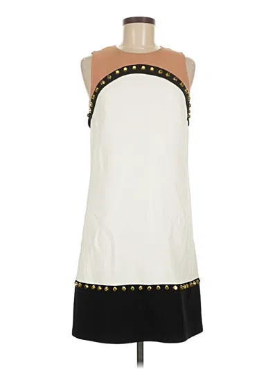 Pre-owned Michael Kors Cocktail Dress In White