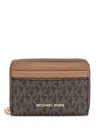 Michael Kors Coin Card Case Accessories In Brown