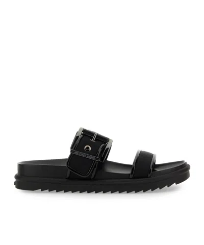 MICHAEL KORS COLBY LEATHER SLIDE SANDAL