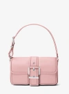 Michael Kors Colby Medium Leather Shoulder Bag In Pink