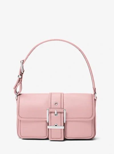 Michael Kors Colby Medium Leather Shoulder Bag In Pink