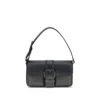 Michael Kors Shoulder Bag With Adjustable Strap And Front Pockets In Black