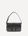 Michael Kors Shoulder Bag With Adjustable Strap And Front Pockets In Black