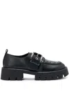 Michael Kors Colby Monk Shoes In Black